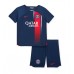 Günstige Paris Saint-Germain Babykleidung Heim Fussballtrikot Kinder 2023-24 Kurzarm (+ kurze hosen)